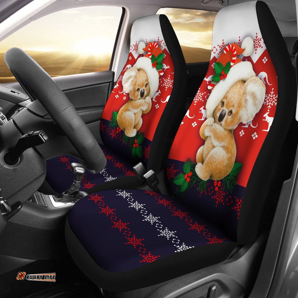 Car Seat Covers Koala Seat Covers Kangaroo Symbol Snowflakes Universal Fit