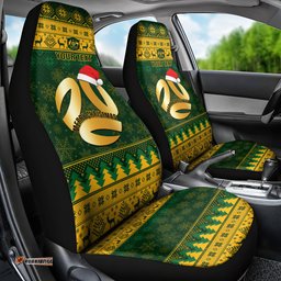 Personalised Australia Matildas Christmas Car Seat Cover Merry Xmas National Color