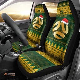Personalised Australia Matildas Christmas Car Seat Cover Merry Xmas National Color