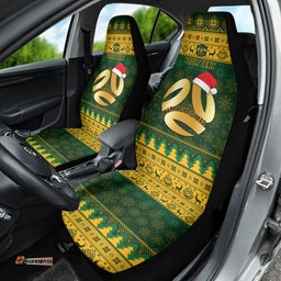 Personalised Australia Matildas Christmas Car Seat Cover Merry Xmas National Color