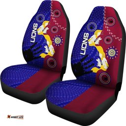 NAIDOC Brisbane Lions Car Seat Covers Indigenous Style