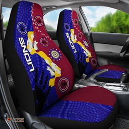NAIDOC Brisbane Lions Car Seat Covers Indigenous Style