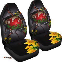 Wales Car Seat Covers Welsh Dragon Daffodil Lava