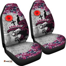 Sea Eagles Car Seat Covers ANZAC Day Aboriginal style