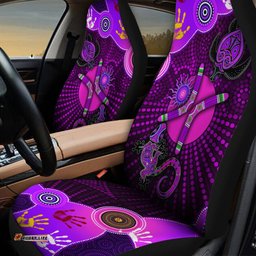 Aboriginal NAIDOC Week Best Purple Turtle Lizard car seat covers
