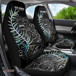 New Zealand Rugby Car Seat Cover NZ Black Fern Champions History With Papua Shell