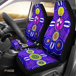 Car Seat Covers Aboriginal Family With Dot Painting art 05
