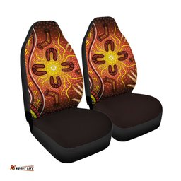 Aboriginal Car Seat Covers Indigenous Patterns Ver10
