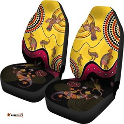 Aboriginal Car Seat Covers Indigenous Animals Life Art