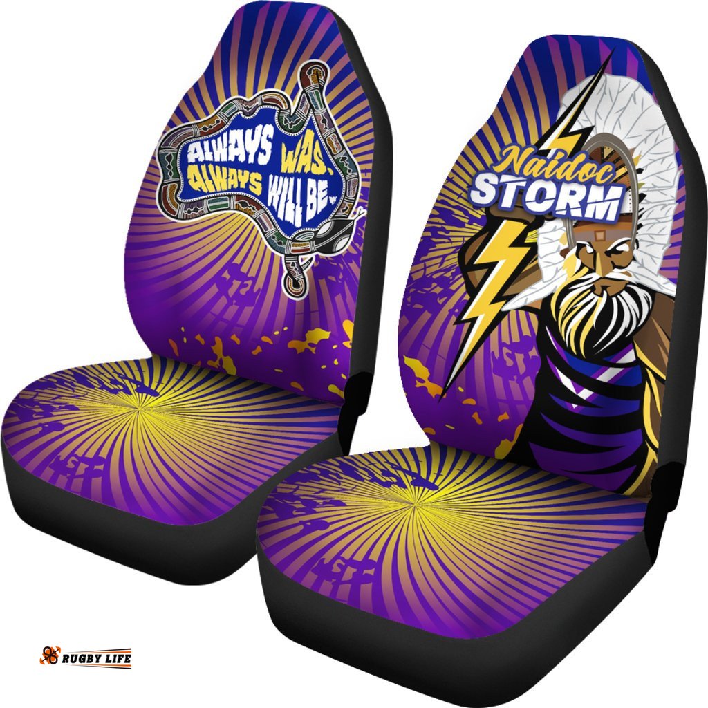 Melbourne Storm Naidoc Week Car Seat Covers Indigenous Style