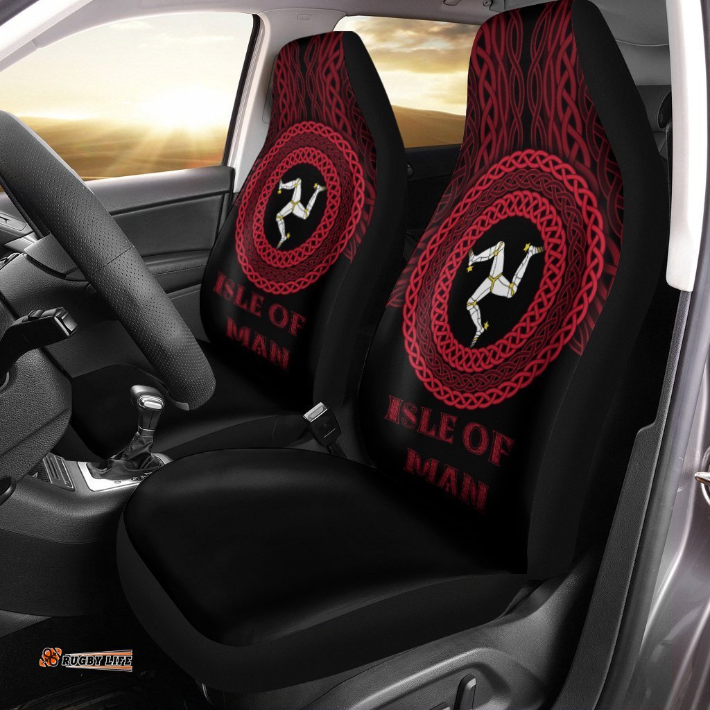 Isle of Man Celtic Car Seat Cover Legend of Isle of Man