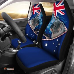 Car Seat Covers Australian Flag and Coat Of Arms Seat Covers Koala 3D