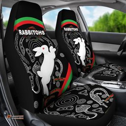 Rabbitohs Car Seat Covers Indigenous Mystery Vibes