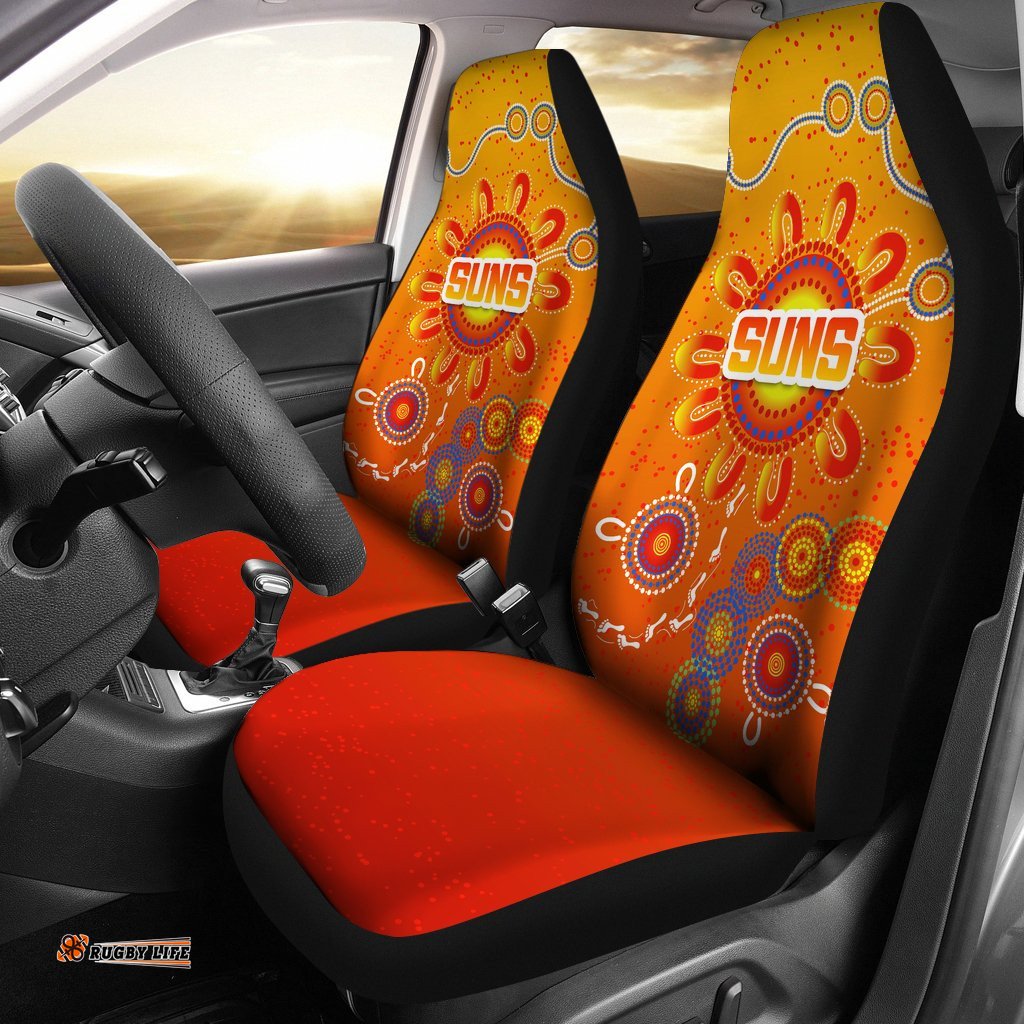 NAIDOC Suns Car Seat Covers Gold Coast Indigenous Style