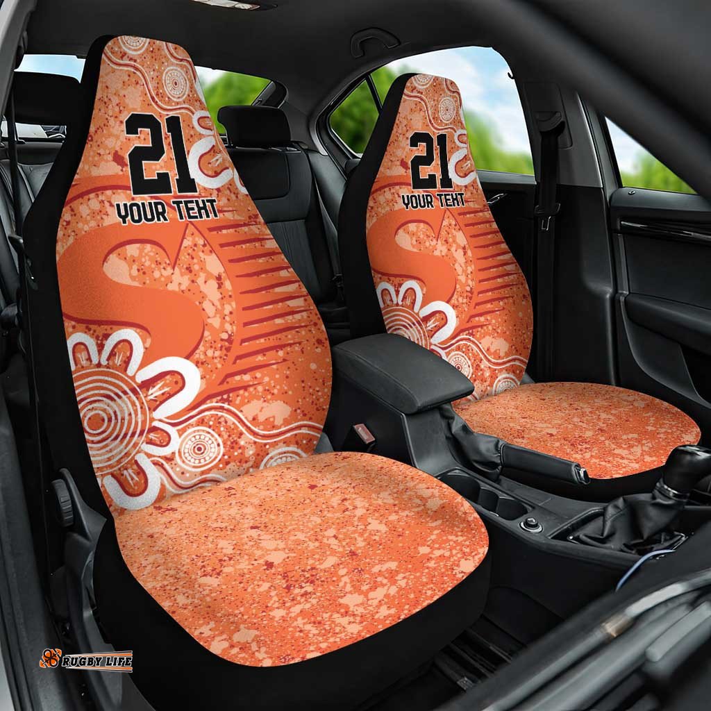Australian Scorchers Cricket Custom Car Seat Cover Minimalism Aboriginal