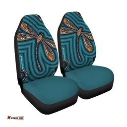 Aboriginal Car Seat Covers Indigenous Dragonfly