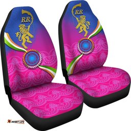 India Cricket Car Seat Covers Rajasthan Royals Version RR