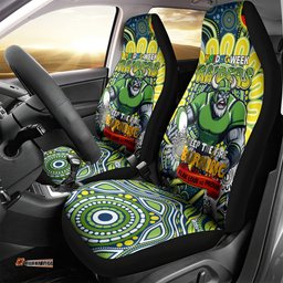 Custom NAIDOC Week 2024 Raiders Car Seat Cover Mascot Rugby