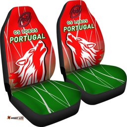 Portugal Rugby Car Seat Covers Wolf Os Lobos