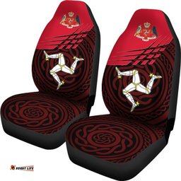 Isle Of Man Car Seat Covers Isle Of Man Symbol With Celtic Patterns