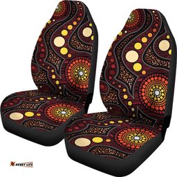 Aboriginal Car Seat Covers Aboriginal Art Ver01