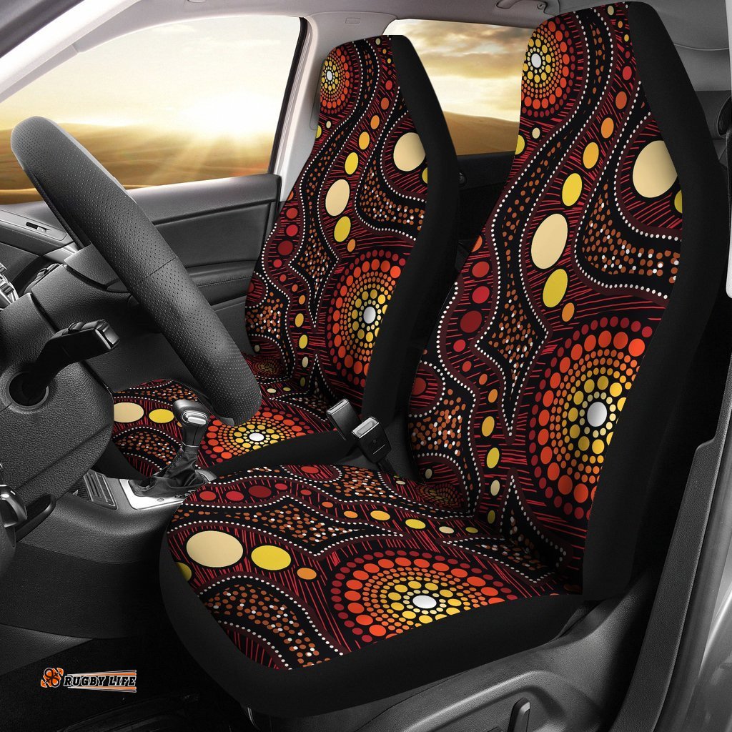 Aboriginal Car Seat Covers Aboriginal Art Ver01