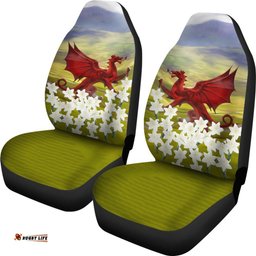 Wales Dragon And Daffodil Car Seat Covers 02