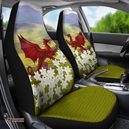 Wales Dragon And Daffodil Car Seat Covers 02