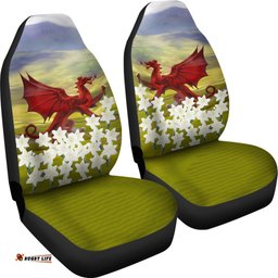 Wales Dragon And Daffodil Car Seat Covers 02