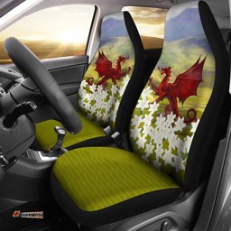 Wales Dragon And Daffodil Car Seat Covers 02