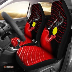 Custom Aboriginal Car Seat Covers Two Indigenous Lizard