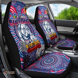 Western Bulldogs NAIDOC Week 2024 Car Seat Cover Mascot Football