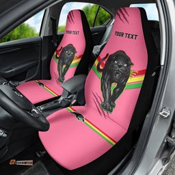 Personalised NRL Panthers Car Seat Cover Premiers Three Peat Proud Of Our Boys Pink