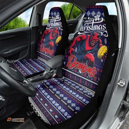 Demons Football Xmas Car Seat Cover Australia AFL Mascot