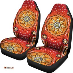 Aboriginal Car Seat Covers Indigenous Art Patterns Ver01