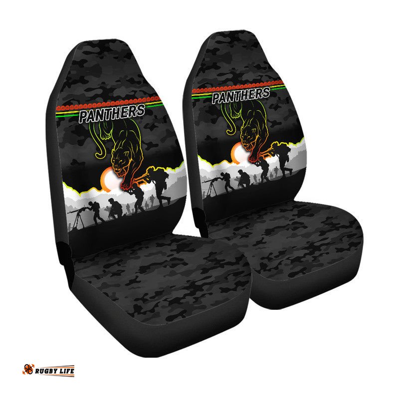 Penrith Panthers ANZAC Car Seat Cover Simple Style Black