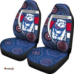 Western Football Bulldogs Car Seat Covers Redamancy Indigenous Australian