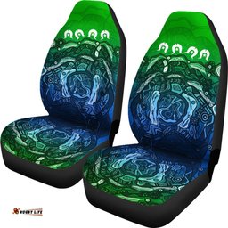 Torres Strait Islands Car Seat Covers Blue