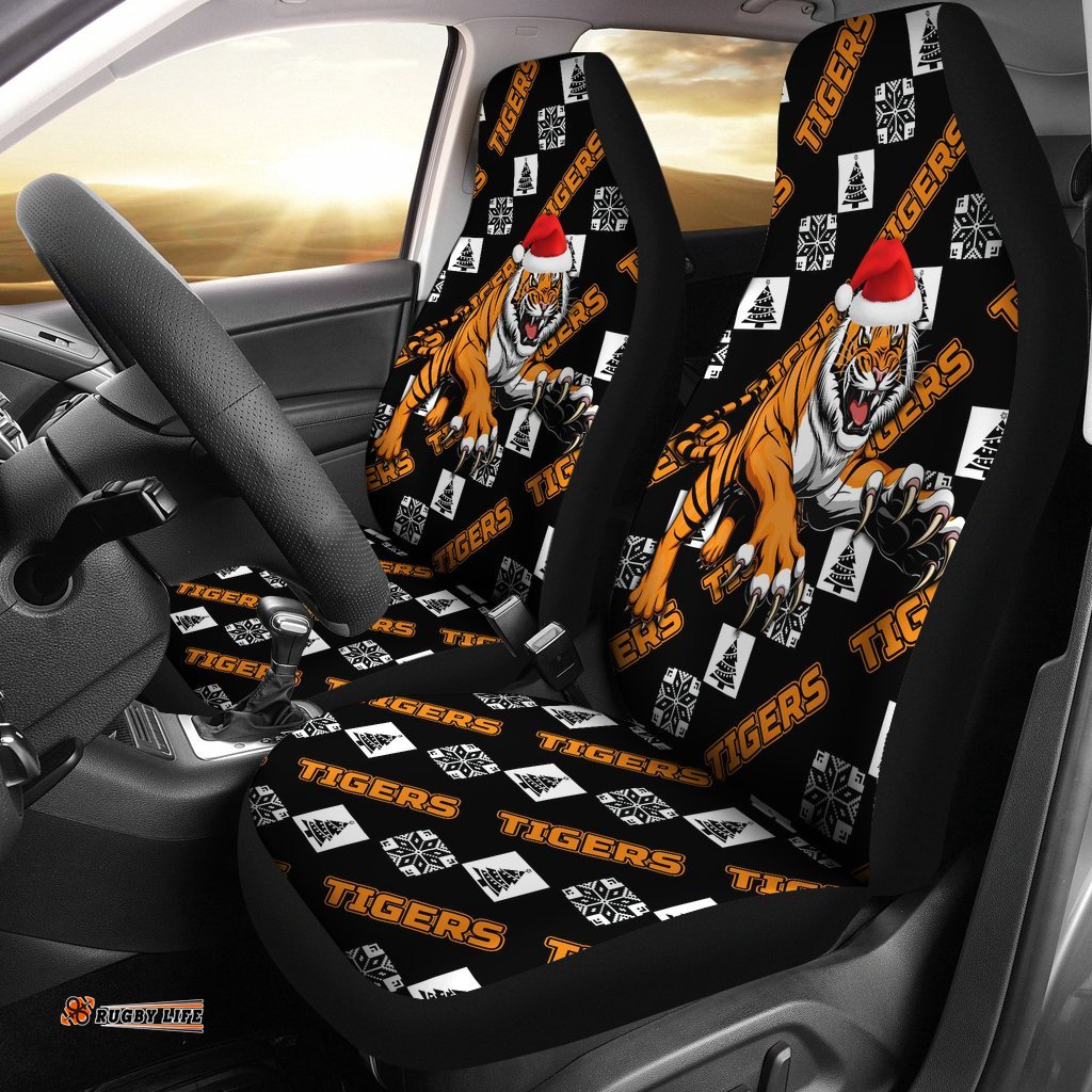 Wests Christmas Car Seat Covers Tigers Fancy
