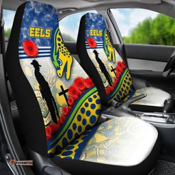 Eels Rugby Car Seat Covers Indigenous ANZAC Day