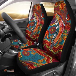 Aboriginal Personalised Car Seat Covers Indigenous Boomerang