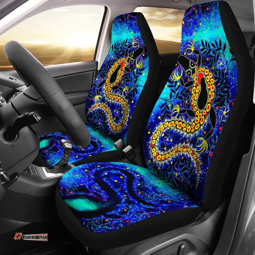 Aboriginal Car Seat Covers Indigenous Crocodile