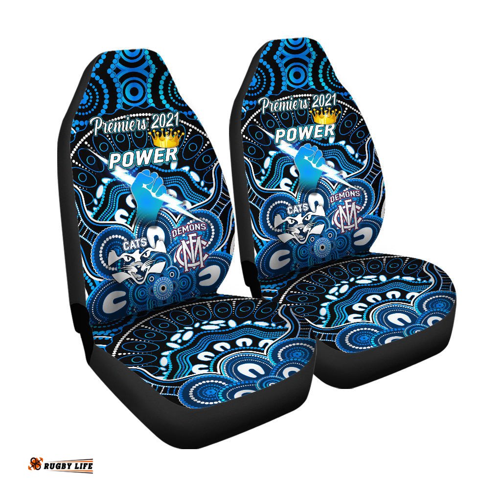 Port Adelaide Power Indigenous Car Seat Cover Football Premiers The King