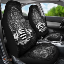 Celtic Car Seat Covers Brittany Flag With Celtic Cross