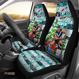 Power Football Merry Christmas Car Seat Cover Indigenous Australian Art
