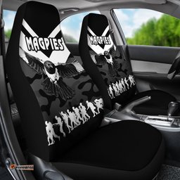 Western Suburbs Magpies Car Seat Covers Anzac Vibes - Black
