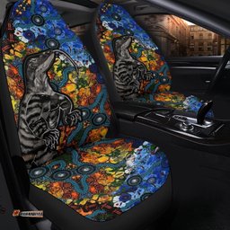 Aboriginal Lizard Tribal Car Seat Cover