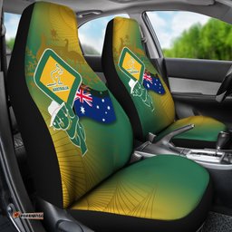 Car Seat Covers Aus Flag and Coat Of Arms Seat Covers Kangaroo and Koala Sign