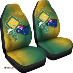 Car Seat Covers Aus Flag and Coat Of Arms Seat Covers Kangaroo and Koala Sign