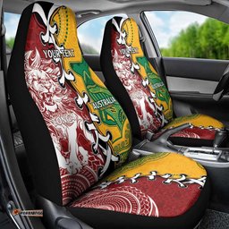 Mate Ma'a Tonga Vs Australia Rugby Personalized Car Seat Cover Special Mascots
